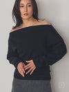 日本製 オーガニックコットン オフショルダーニット knit-004