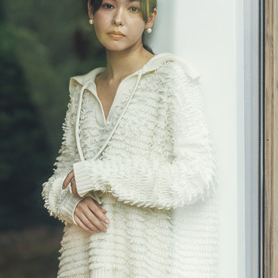 ジャガード編みニットプルオーバー knit-011