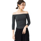 Off-the-shoulder top with cups leeche021