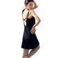 One-piece dress with cups leeche042 