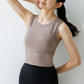 ハーフ丈カップ付トップス leeche059