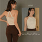 ハーフ丈カップ付トップス leeche083