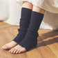 シルク リブ編み レッグウォーマー lib-silkleg