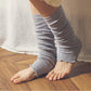 シルク リブ編み レッグウォーマー lib-silkleg