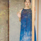 日本製 藍段染グラデーションノースリーブワンピース sumi019-bluedanzome