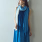 日本製 藍段染グラデーションノースリーブワンピース sumi019-bluedanzome