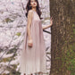 日本製 桜染グラデーションノースリーブワンピース sumi019-pinkgra