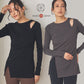 Made in Japan Organic Cotton Long Sleeve Top suminohana-003 
