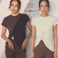 Made in Japan Organic Cotton Drape Knit Top suminohana-006 