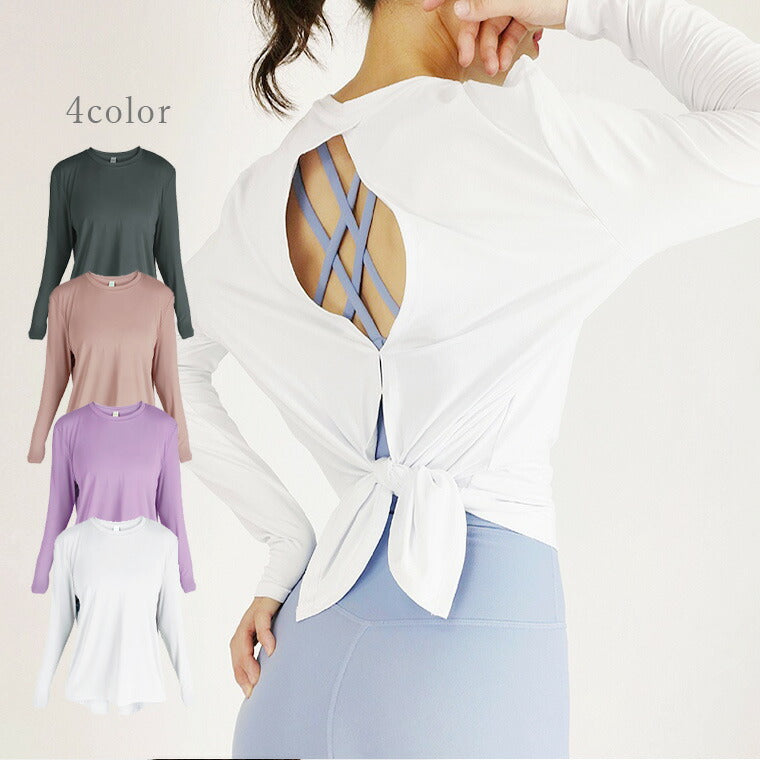 Lee.che リーチェ ヨガ ピラティス ウェア 長袖トップス t047