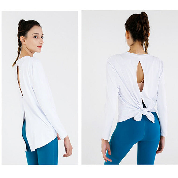Lee.che リーチェ ヨガ ピラティス ウェア 長袖トップス t047