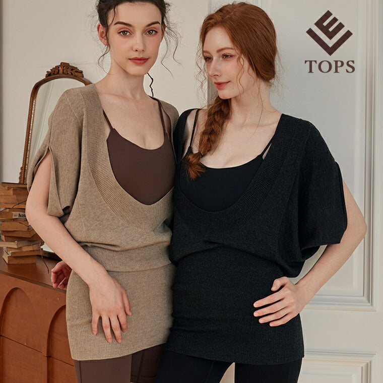 Lee.che リーチェ ヨガ ピラティス ウェア トップス t080 – stylydesign