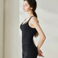 固定カップ付クロスストラップトップス t097