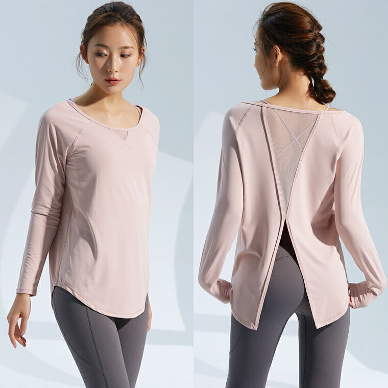 Lee.che リーチェ ヨガ ピラティス ウェア 長袖 t110 – stylydesign