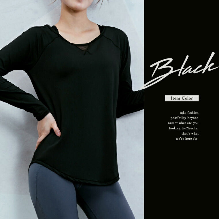 Lee.che リーチェ ヨガ ピラティス ウェア 長袖 t110 – stylydesign