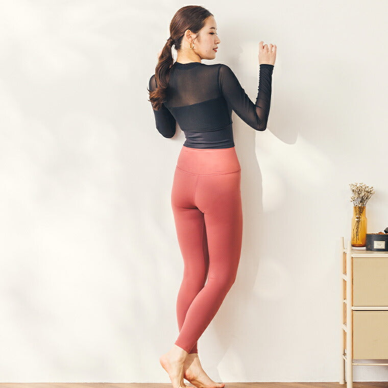 Lee.che リーチェ ヨガ ピラティス ウェア 長袖カップ付きトップス