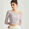 Bra & Long Sleeve Mesh Top t286