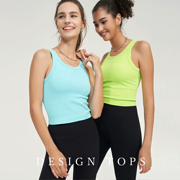 Lee.che リーチェ ヨガ ピラティス ウェア カップ付きトップス t320