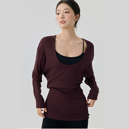 Long-sleeved top t390 